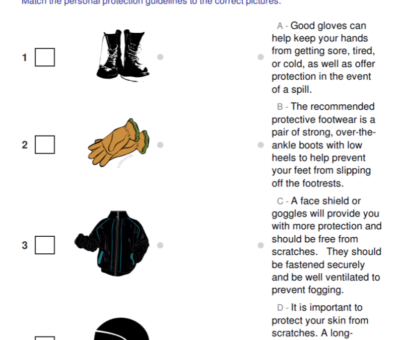 ATV Safety – PPE Match