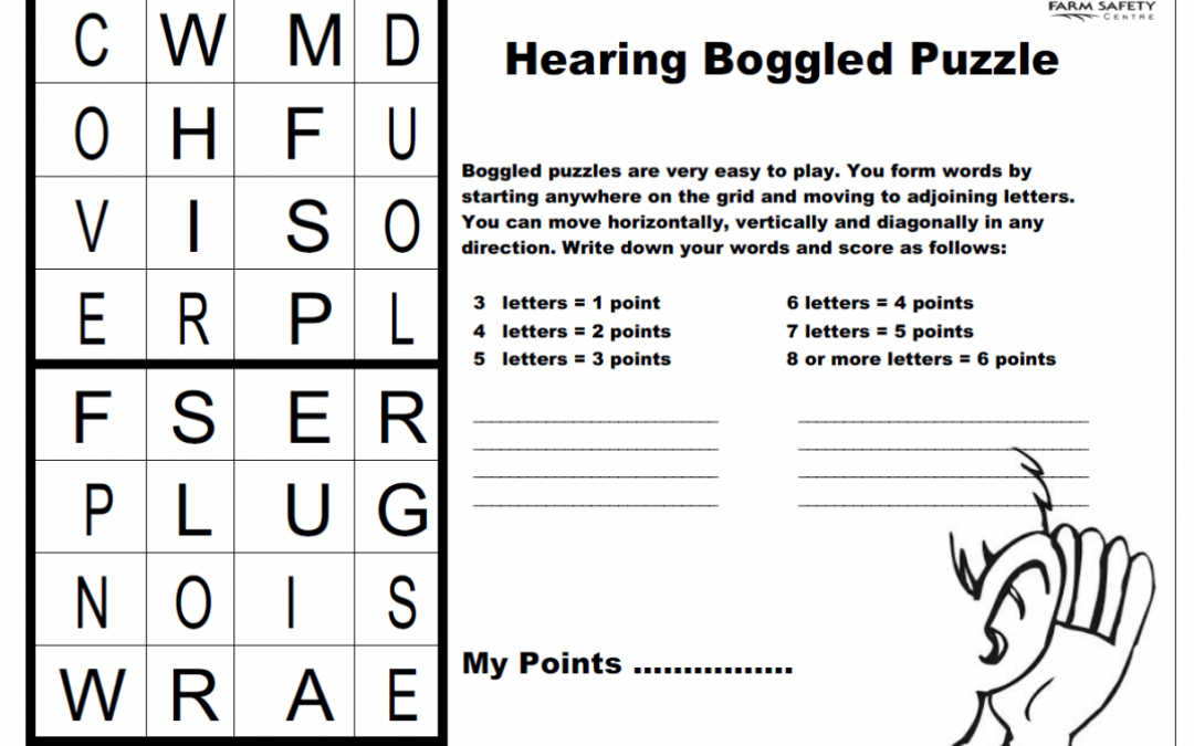 Hearing Safety – Boggled Puzzle