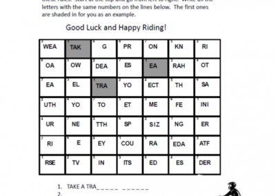 ATV Safety – Word Scramble