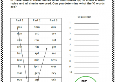 Farm Safety – Word Scramble